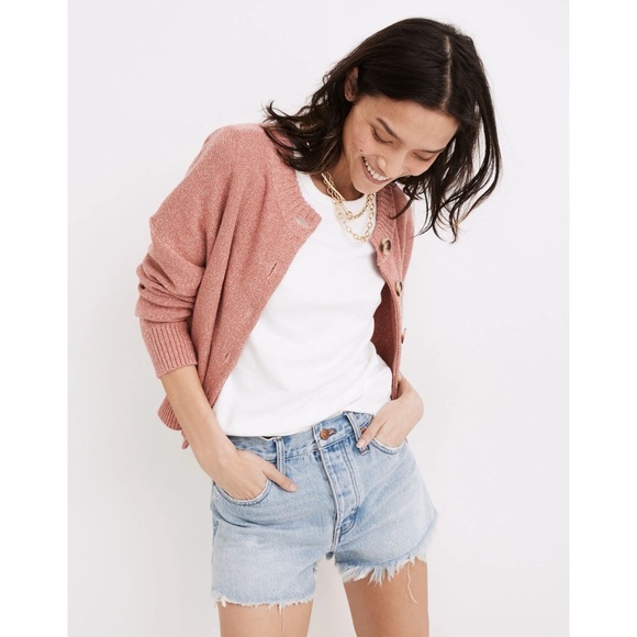 NWT Madewell relaxed denim mid rise shorts 29